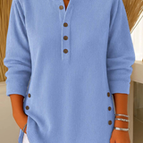 Nives | Túnica Henley con Botones