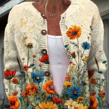 Pilar | Cárdigan Vintage con Estampado Floral