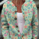 Mercedes | Cárdigan Vintage Floral de Mujer