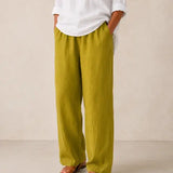 Amalia | Pantalón Fluido de Algodón y Lino