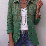 Carolina | Chaqueta Bohemia Paisley con Volantes